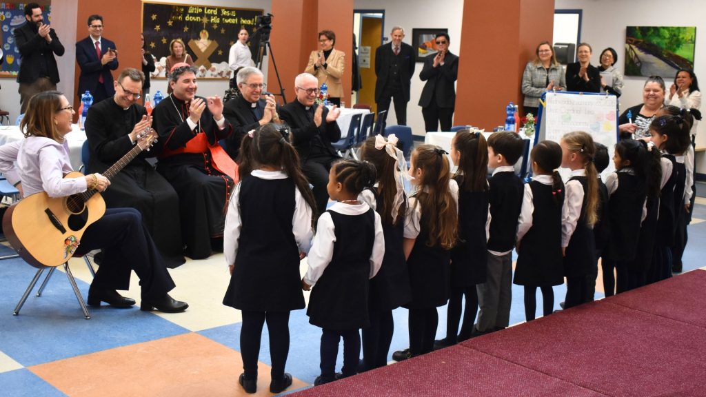 Cardinal Leo hears Hawthorn School for Girls Junior School sing